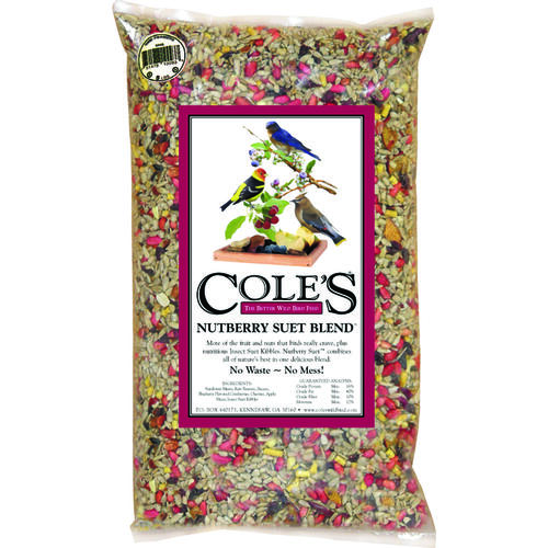 Cole's NB05 Wild Bird Food Nutberry Suet Blend Assorted Species Sunflower Meats 5 lb
