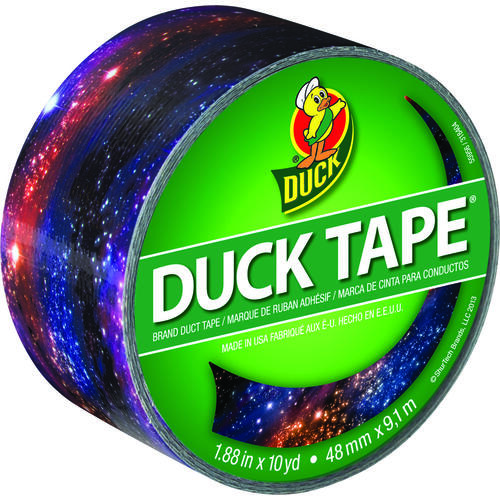 DUCK 283039 Duct Tape, 10 yd L, 1.88 in W, Galaxy