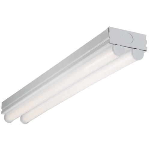 Strip Light, 120/277 V, 19.4 W, LED Lamp, 2298 Lumens, 4000 K Color Temp, 50,000 hr Average Life White