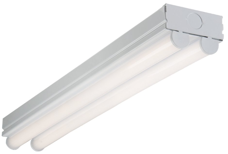 Metalux 2ST2L2040R Strip Light, 120/277 V, 19.4 W, LED Lamp, 2298 Lumens, 4000 K Color Temp, 50,000 hr Average Life White