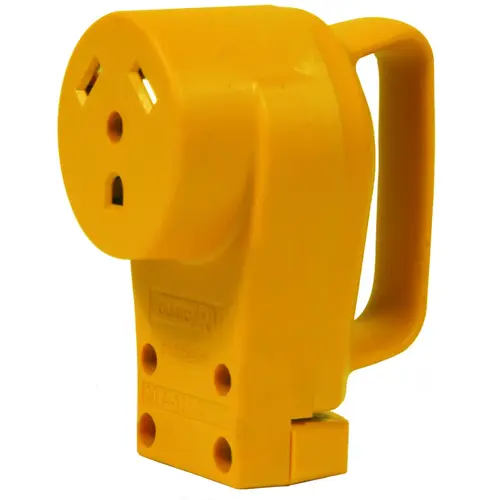 Camco 55343 Replacement Receptacle, 125 V, 30 A, Female Contact, Yellow