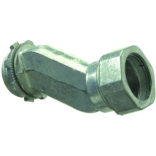 1/2 In. Compression 3/8 In. Offset EMT Conduit Connector