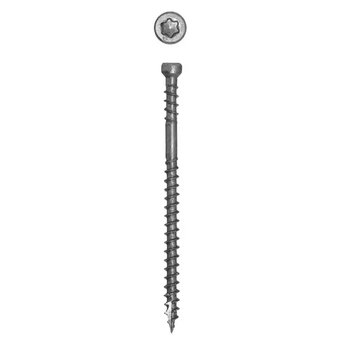 RT Series Screw, #8 Thread, 2-1/2 in L, Trim Head, Star Drive, Stainless Steel, 100 PK - pack of 100