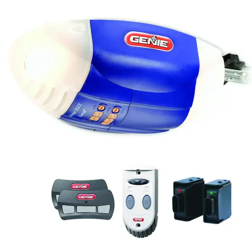 Genie 38957S Garage Door Opener, 60 W, Chain Drive, Remote Control