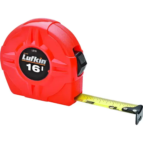 Crescent L600N Series KIT Tape Measure, 16 ft L Blade, 3/4 in W Blade, Steel Blade, Orange