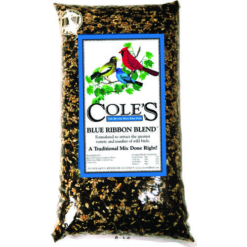 Cole's BR20 Wild Bird Food Blue Ribbon Blend Assorted Species Black Oil Sunflower 20 lb