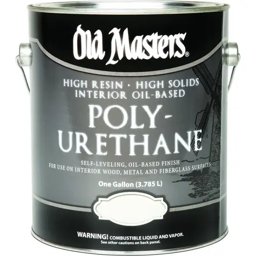 Polyurethane, Gloss, Liquid, Clear, 1 gal, Can