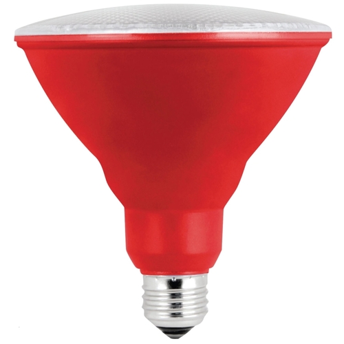 LED Bulb, Flood/Spotlight, PAR38 Lamp, E26 Lamp Base, Red Light Clear