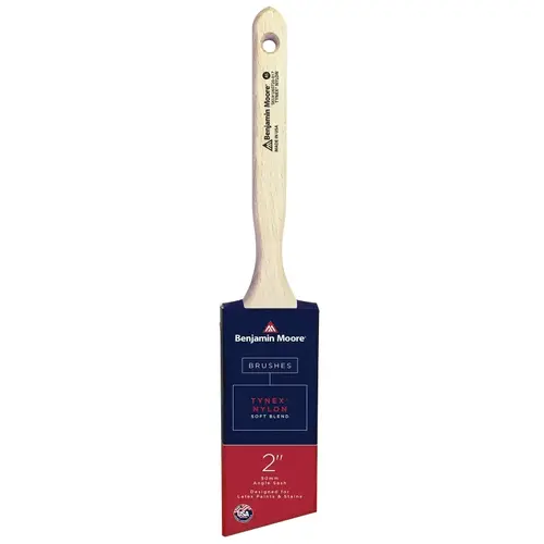 Paint Brush, Soft Brush, 2-11/16 in L Bristle, Nylon/Tynex Bristle, Angle Sash Handle