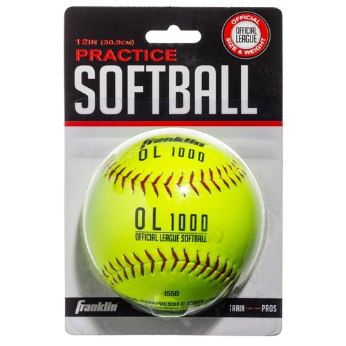 Franklin Sports 10981 OL 1000 Series Soft Ball, 12 in Dia, Synthetic