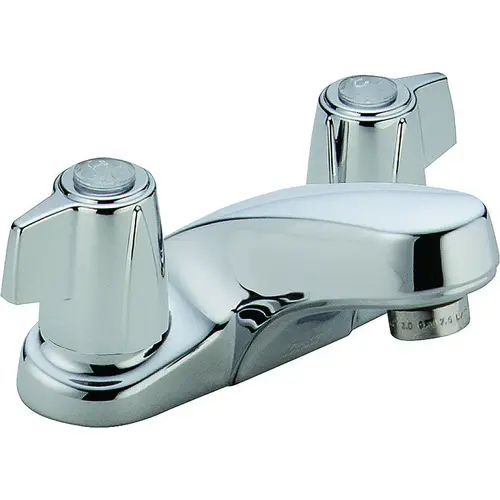 Classic Series Bathroom Faucet, 1.2 gpm, 2-Faucet Handle, Brass, Chrome Plated, Knob Handle, Rigid Spout