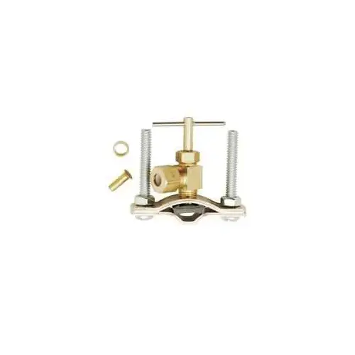 Plumb Pak PP855-2LF Saddle Valve, 1/4 in OD Connection, Brass Body, Chrome