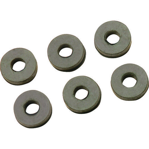 Faucet Washer, 1/2 in, 3/4 in Dia, Rubber, For: Sink and Faucets - pack of 6