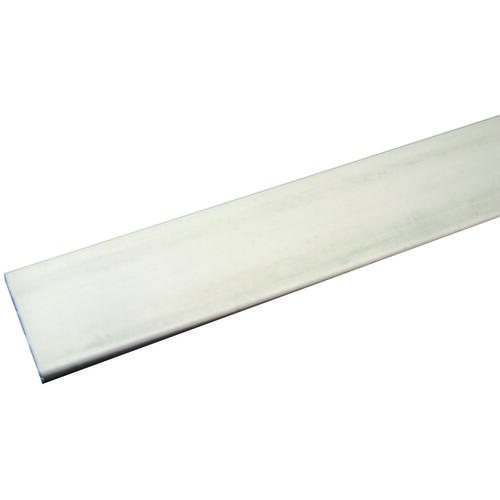 M-D 60731 Flat Bar, 3/4 in W, 48 in L, 1/8 in Thick, Aluminum, Mill, 6063 Grade