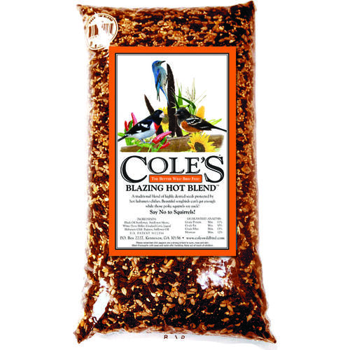 Cole's BH05 Wild Bird Food Blazing Hot Blend Assorted Species Black Oil Sunflower 5 lb