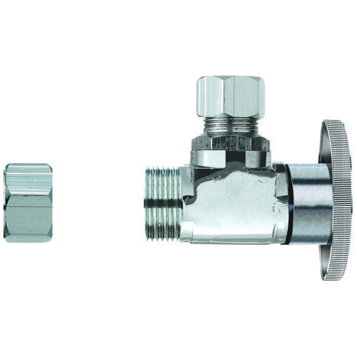 Transition Valve, 1/2 x 3/8 in Connection, CPVC x Tube, CPVC Body Chrome