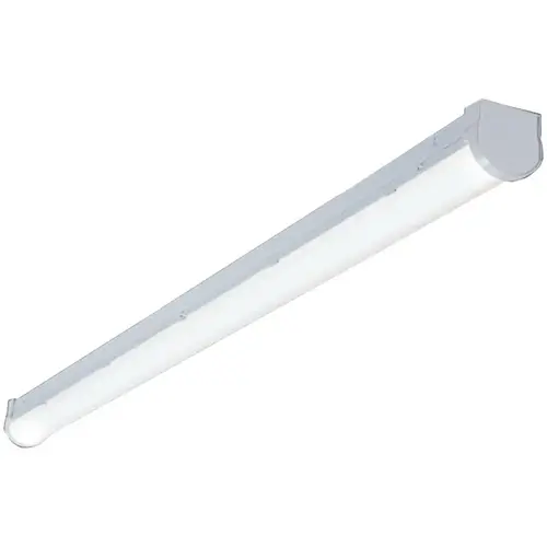 Striplight, 0.19 A, 120 V, 23 W, LED Lamp, 2000 Lumens, 4000 K Color Temp, Steel Fixture White