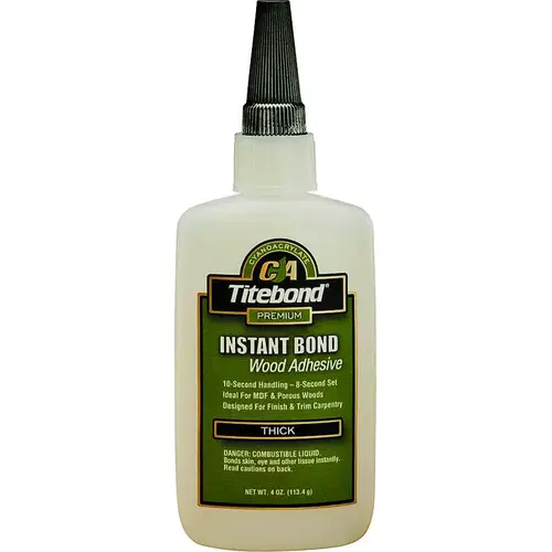 Wood Glue, Clear, 4 oz Bottle