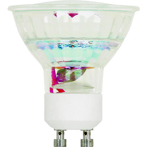 Halogen Bulb, 50 W, GU10 Lamp Base, MR16 Lamp, 3000 K Color Temp, 2000 hr Average Life Clear