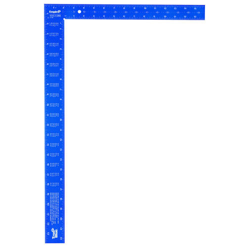 Empire Professional Framing Square- 16inx24in Aluminum Hi-Vis Blue Model#  1190 