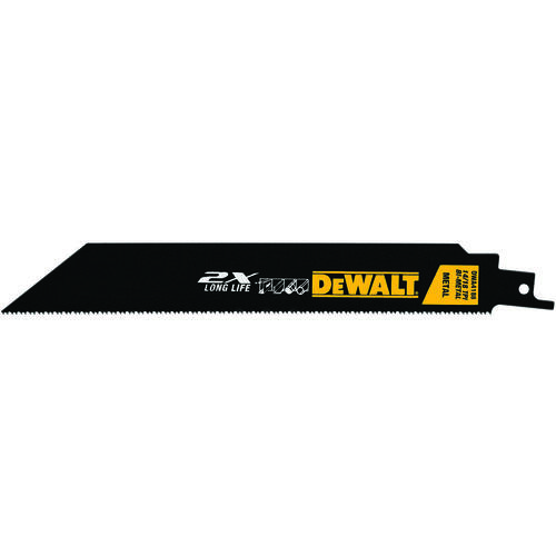 Reciprocating Saw Blade, 1 in W, 8 in L, 14/18 TPI Black