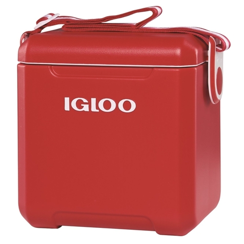 Igloo 32657 '000 Tag Along Too Cooler, 14 Can Cooler, Plastic, Racer Red, 2 days Ice Retention