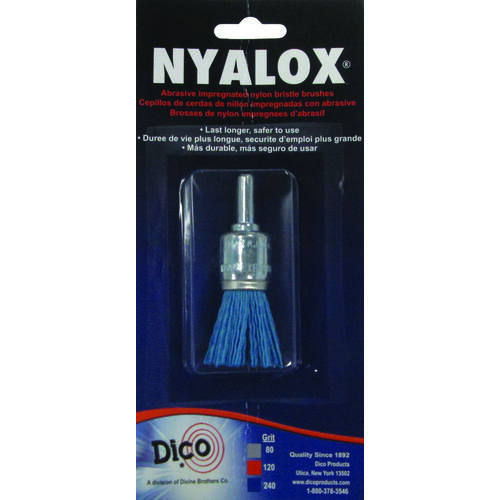 Dico 541-787-3/4 End Brush, 3/4 in Dia, Nylon Bristle