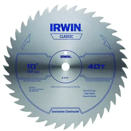 Steel 10 In. 80-Tooth Ripping/Crosscutting Circular Saw Blade