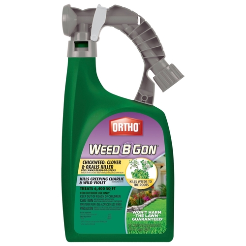 Ortho 0398710 Weed B Gon Weed Killer Concentrate, Liquid, Spray Application, 32 oz Bottle