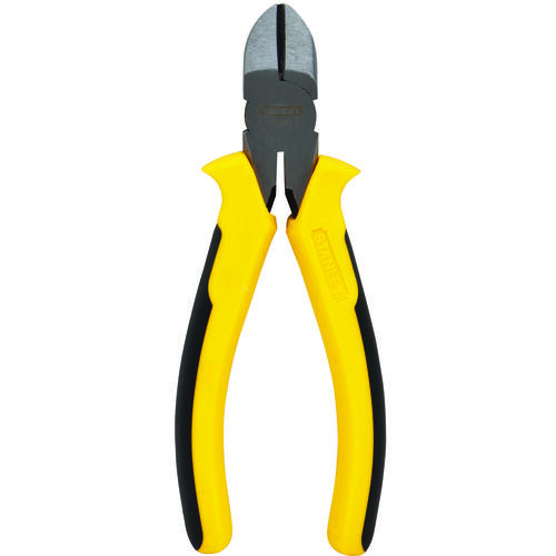 Diagonal Cutting Plier, 6 in OAL, Ergonomic Handle, 53/64 in W Jaw, 15/16 in L Jaw Black/Yellow