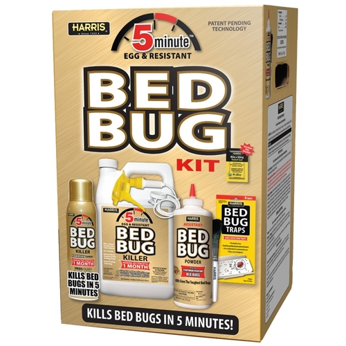 Harris GOLDBB-KIT BB-KIT Bed Bug Value Kit, Bed Posts, Box Springs, Carpets, Linens, Mattresses