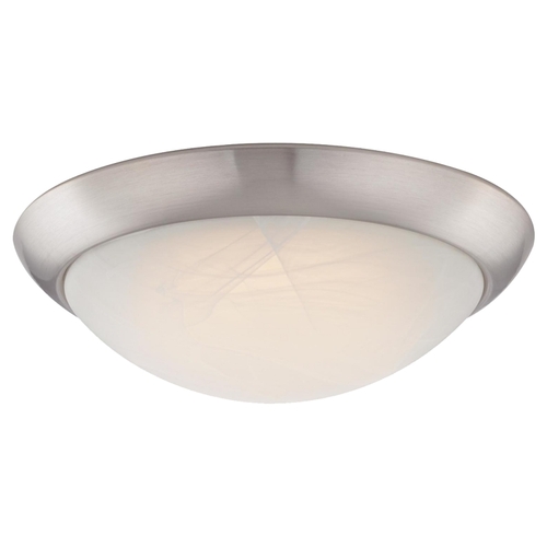 00 Ceiling Light Fixture, 120 V, 15 W, 1-Lamp, LED Lamp, 1000 Lumens Lumens, 3000 K Color Temp Brushed Nickel