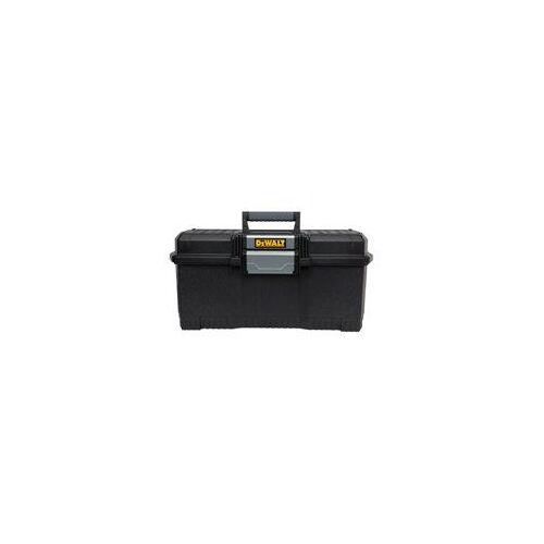 One-Touch Tool Box, 55 lb, Resin, Black