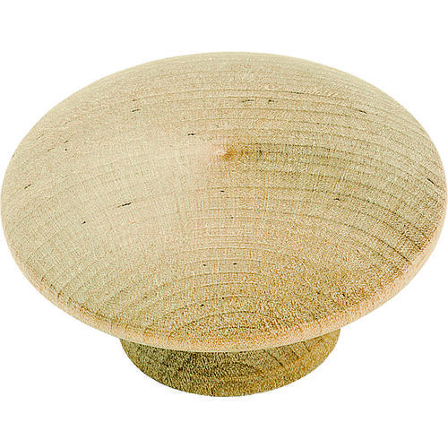 2" (51 mm) Diameter Allison Value Oversized Cabinet Knob Unfinished Wood, Birch Finish