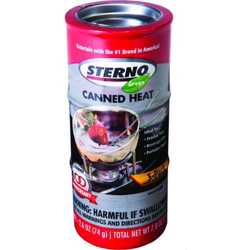 STERNO 20602 Cooking Fuel, 2.5 oz Can, 45 min Burn Time