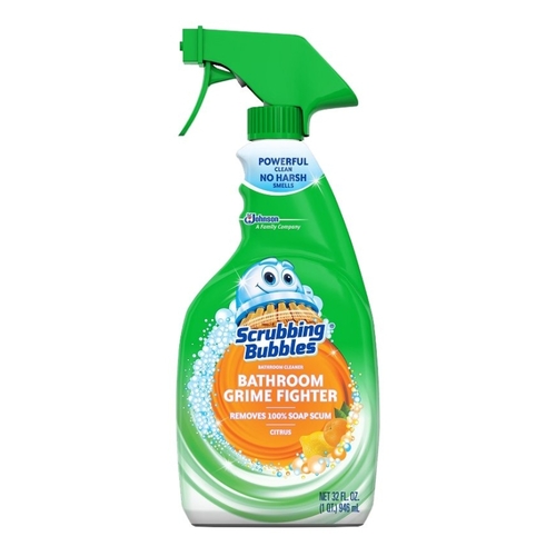 Bathroom Cleaner, 32 oz Bottle, Liquid, Fresh Citrus