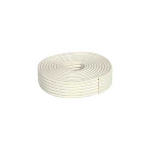 Caulking Cord Weatherstrip, 1/8 in Thick, 30 ft L, Synthetic Fiber, White