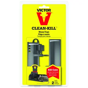 Victor Clean-Kill Covered Animal Trap For Mice 2 pk