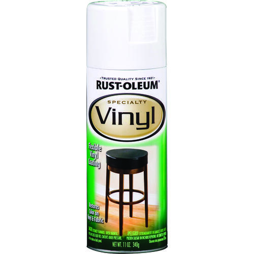 Vinyl Spray Paint, Semi-Gloss, White, 12 oz, Aerosol Can - pack of 6