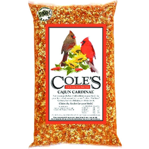 Cole's CB20 Wild Bird Food Cajun Cardinal Assorted Species Sunflower Meats 20 lb