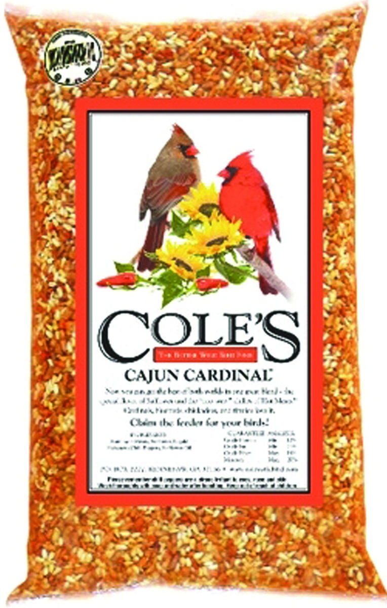 Cole's CB20 Wild Bird Food Cajun Cardinal Assorted Species Sunflower Meats 20 lb