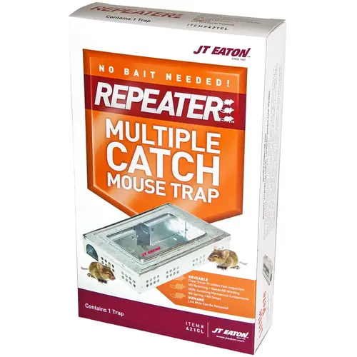 Repeater Multiple Catch Mechanical Mouse Trap with Inspection Window