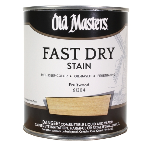Old Masters 61304 Fast Dry Stain, Fruitwood, Liquid, 1 qt