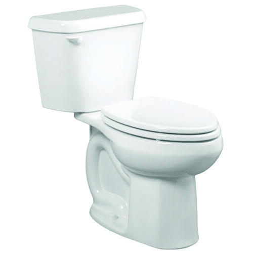 American Standard 751AA001.020 Colony Series Complete Toilet, Elongated Bowl, 1.6 gpf Flush, 12 in Rough-In, White