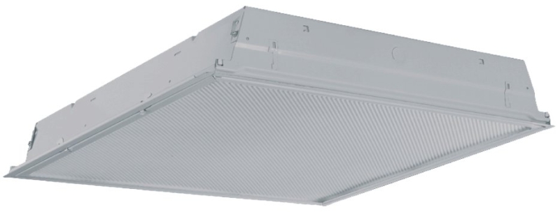 Metalux 22GRLD2435R1 Recessed Troffer, 10 V, 20 W, LED Lamp, 2400 Lumens Lumens, 3500 K Color Temp, Steel Fixture