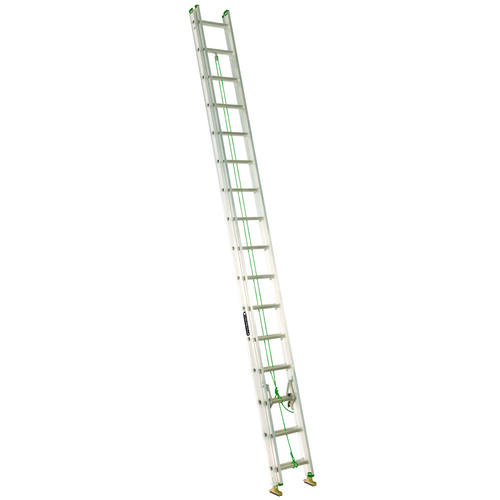 Louisville AE4232PG Extension Ladder, 379 in H Reach, 225 lb, 32-Step, 1-1/2 in D Step, Aluminum