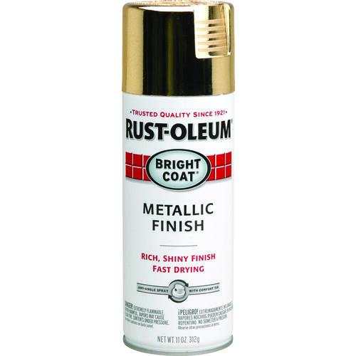 Rust-Oleum 7710-830 STOPS RUST Bright Coat Spray Paint, Metallic, Gold ...