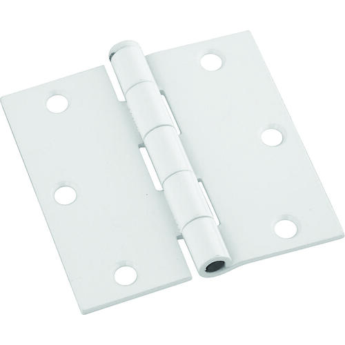 National Hardware N830221 Door Hinge, Cold Rolled Steel, White, Non