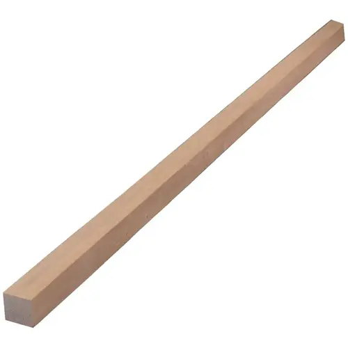 Square Dowel, 5/8 in Dia, 36 in L, Ramin Wood - pack of 9