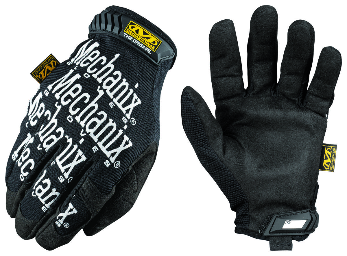 Mechanix Wear MG-05-010 Performance, Utility Work Gloves, Men's, L, 10 in L, Keystone Thumb, Hook-and-Loop Cuff, Black Pair